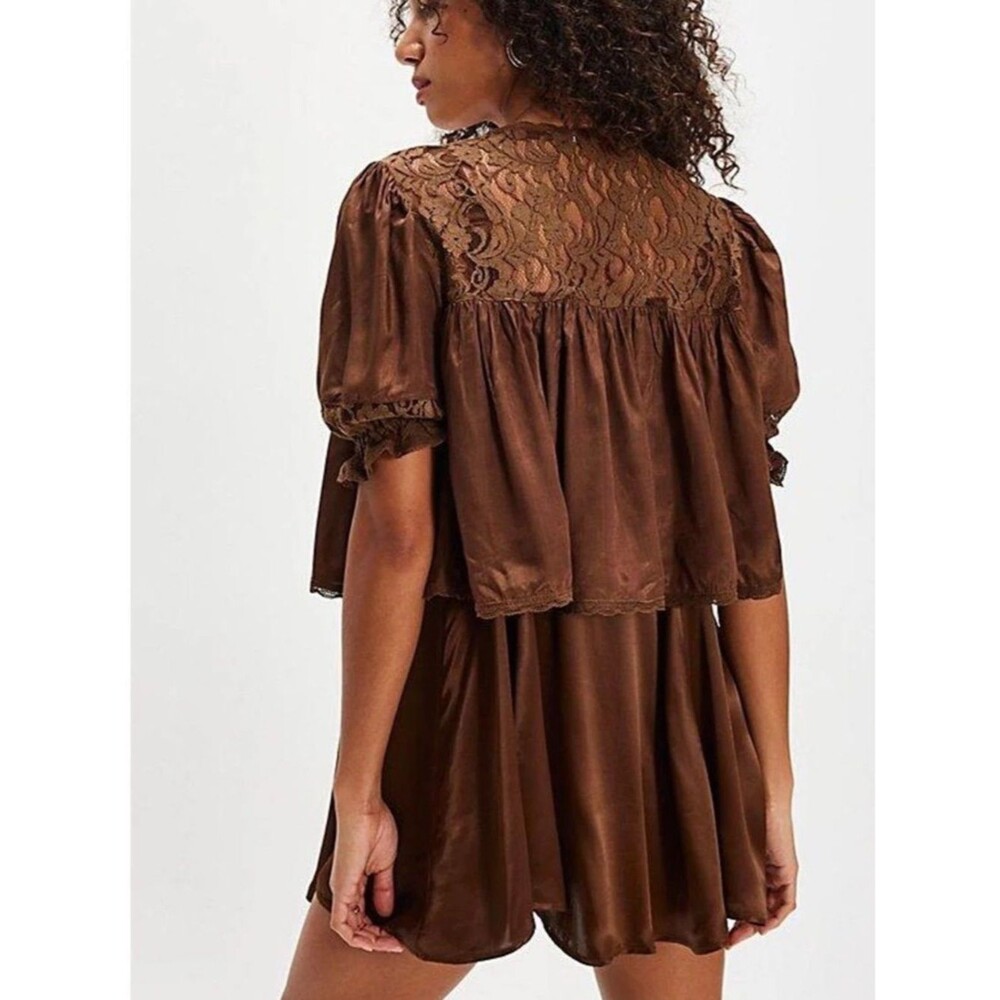 NWT Free People Lenna Set in Chocolate Gelato Sz S NWT - Picture 2 of 9